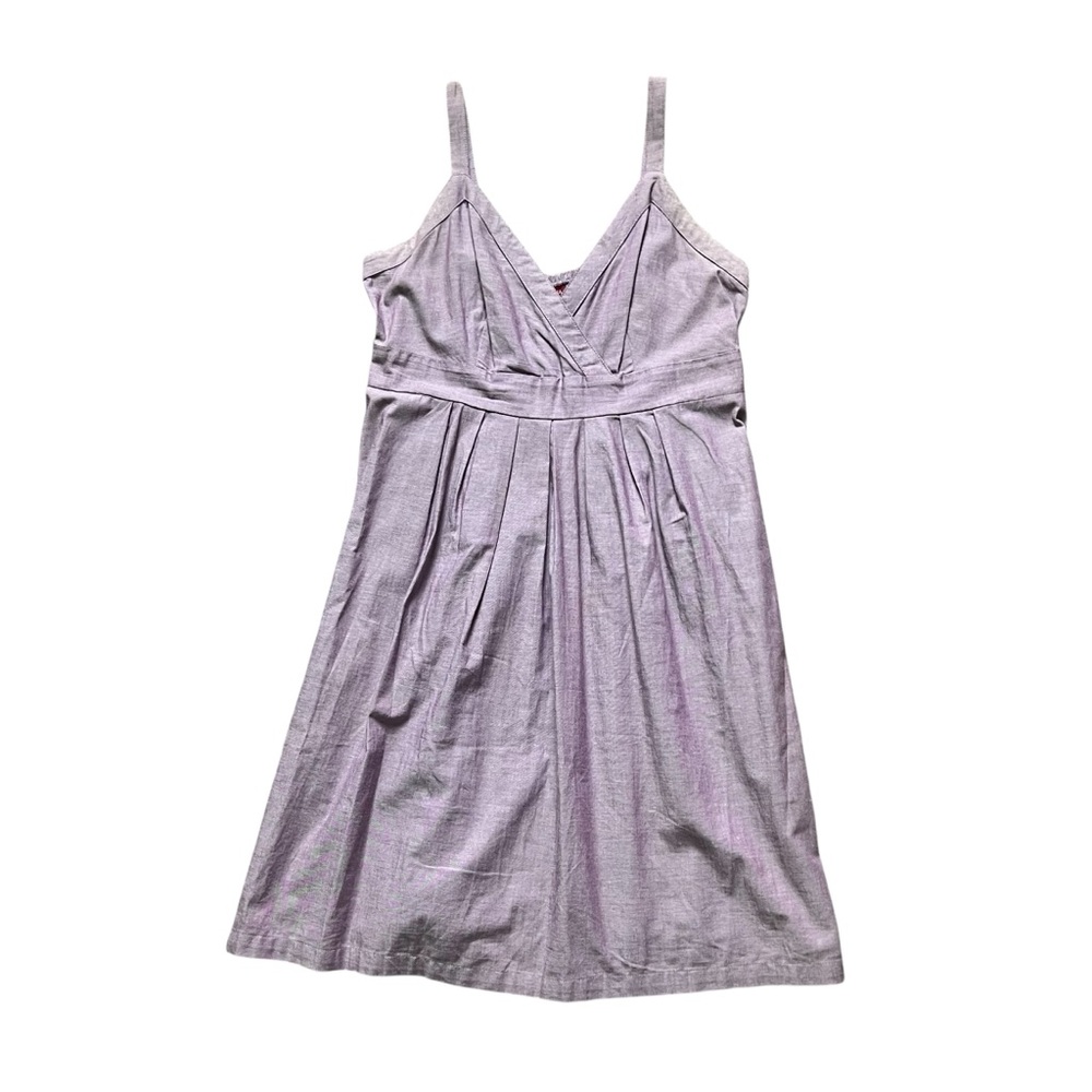 MERONA Size L Lavender Cotton Adjustable Strap Dress